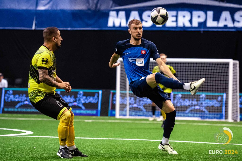 Martin Ďuráči počas zápasu EMF Euro 2024 proti Belgicku